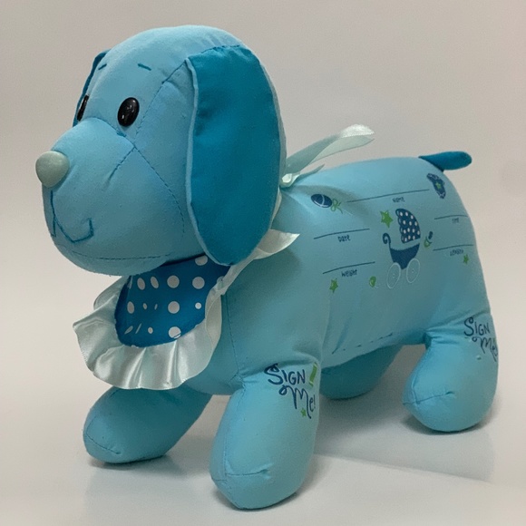 Autograph stuffed animal baby shower deals